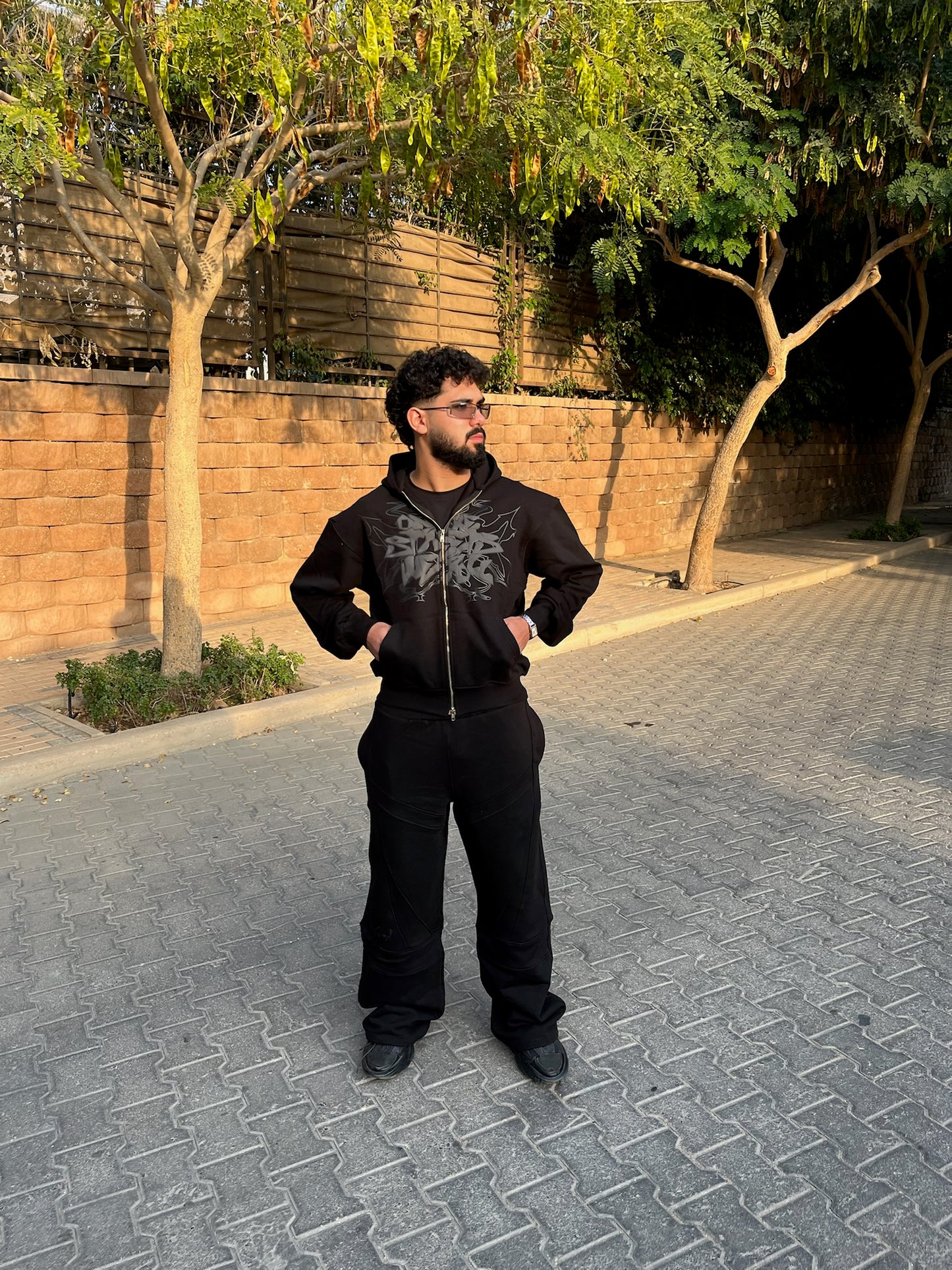 Black On the Street Zip-Up