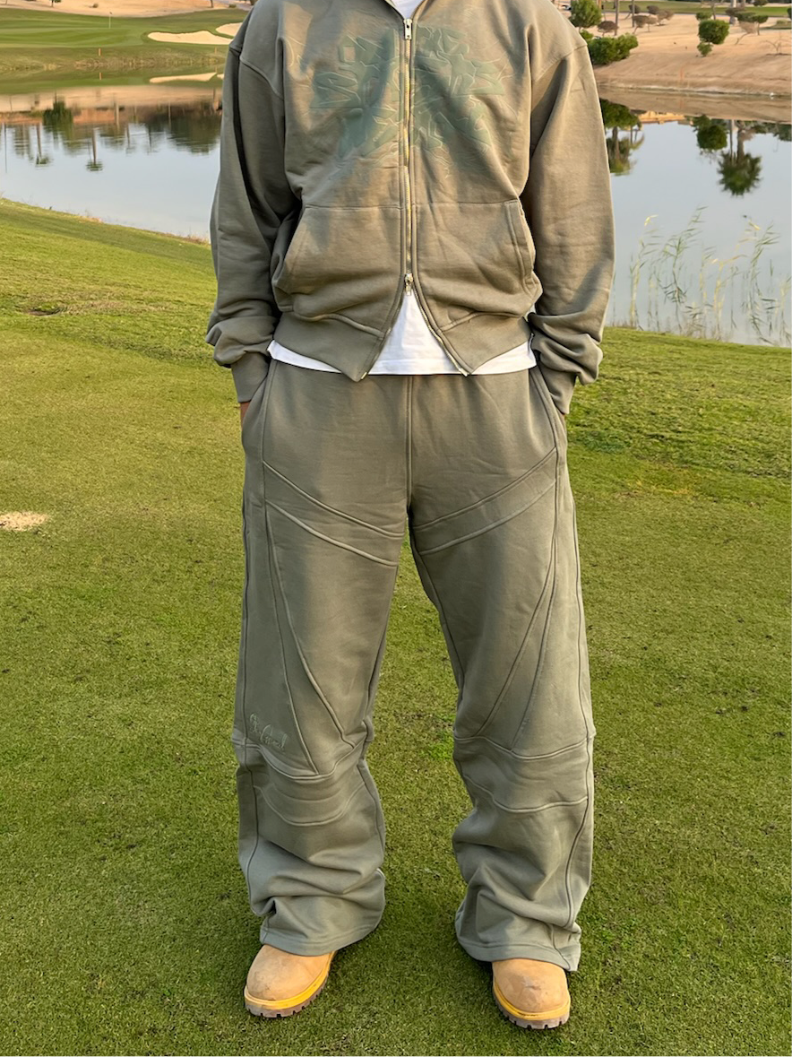 Olive Green On the street Sweatpants