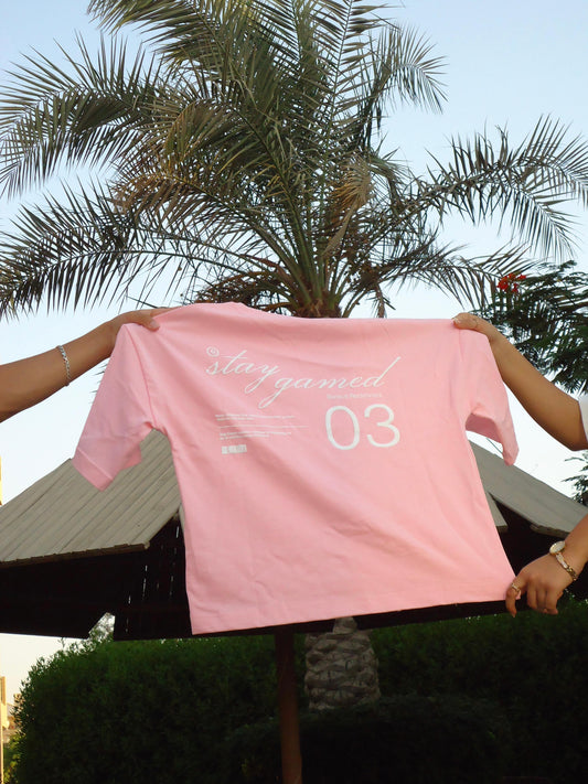 Boxy Fit T-Shirt Rose Pink