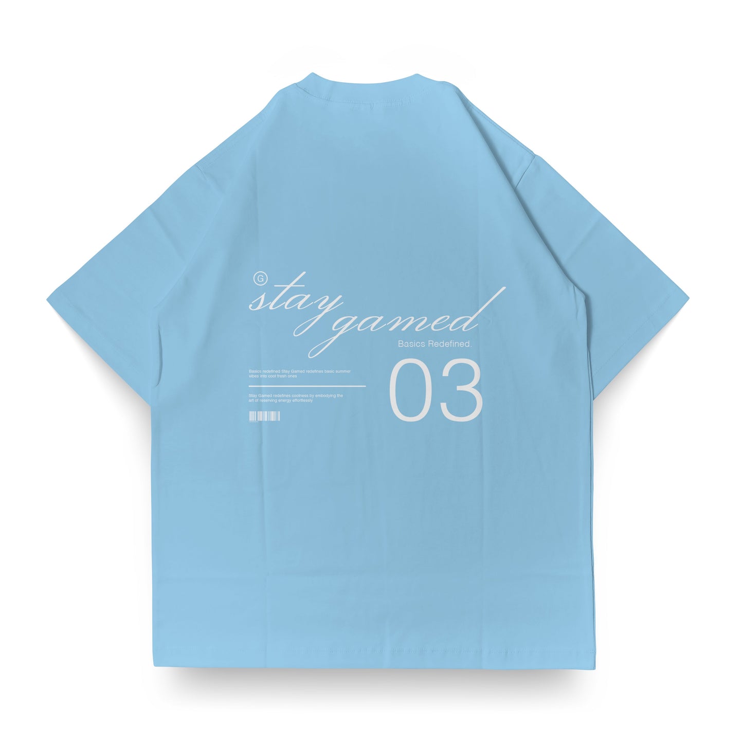 Boxy fit T-Shirt Iceblue