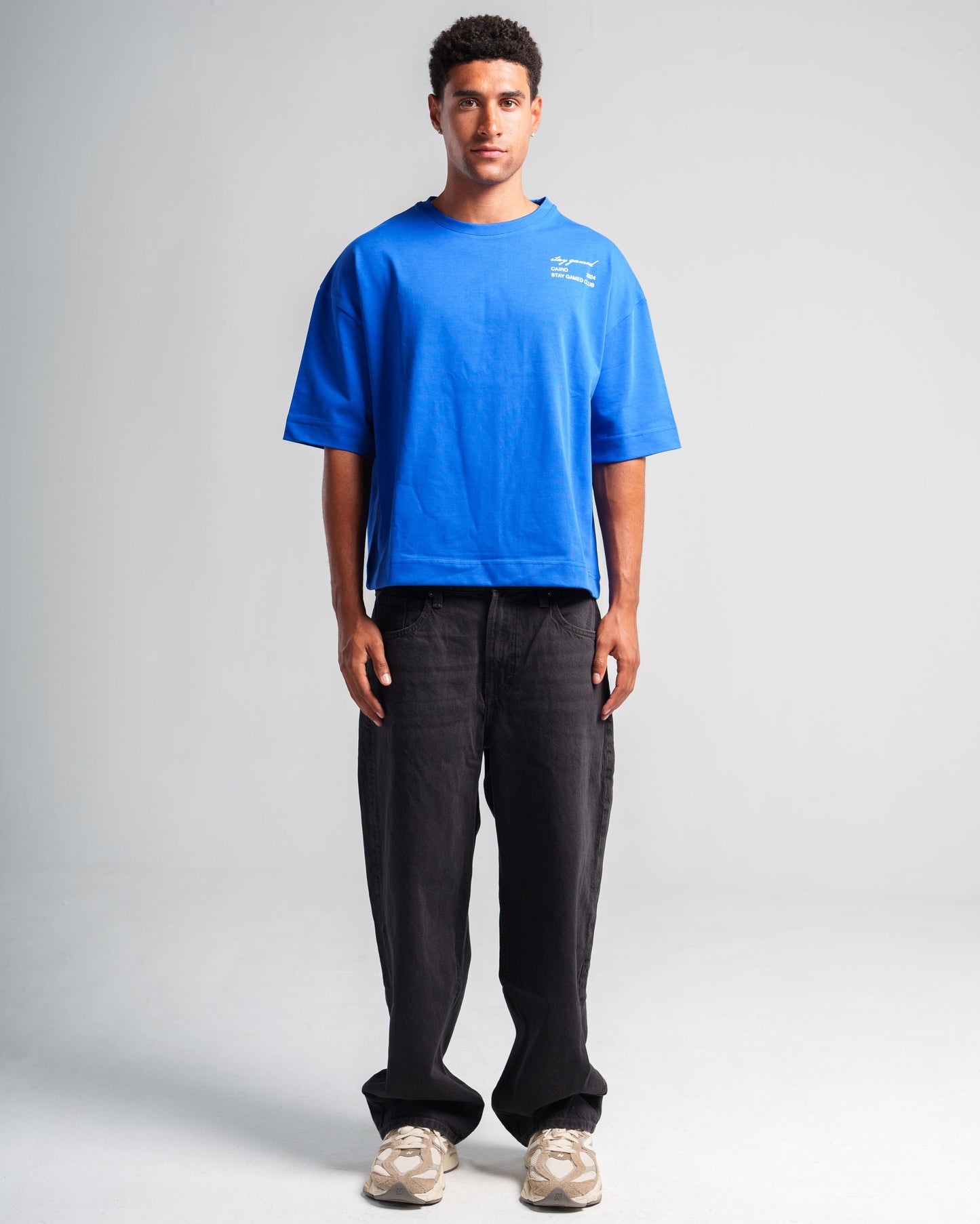 Boxy fit T-Shirt Blue