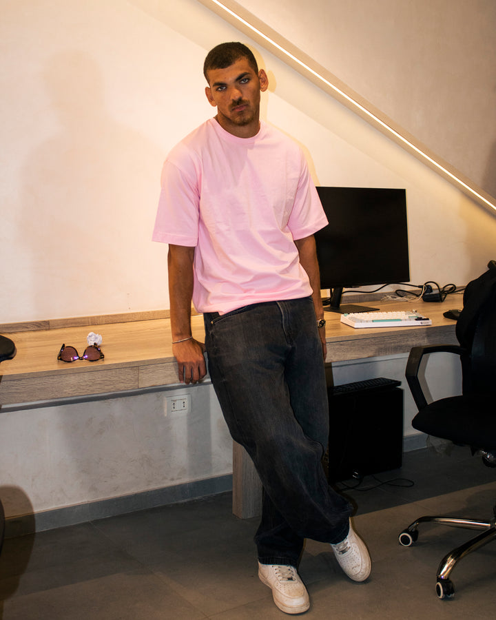 oversized t-shirt pink