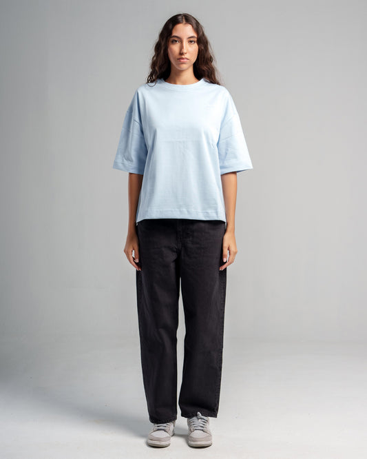 Boxy fit T-Shirt Iceblue